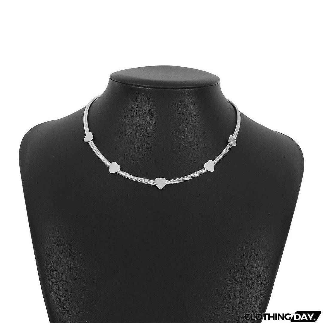 Love Simple Metal Necklace