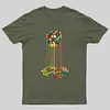 Rainbow Abstraction melted rubix cube  T-Shirt
