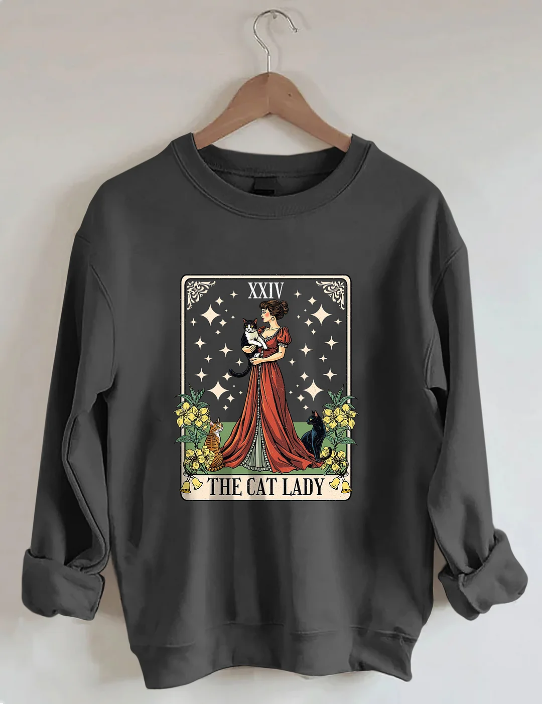 Cat Lady Tarot Card Sweatshirt