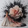 Flower Dress Girl-11CT Stamped Cross Stitch 40*40cm tapestrymarket