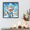 Diamond Painting - Partial Special Shaped Drill - Winter Deer(Canvas|30*30cm)