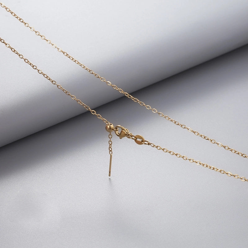 10 Pieces 50cm Titanium Steel Copper 18K Gold Plated Jewelry Accessories