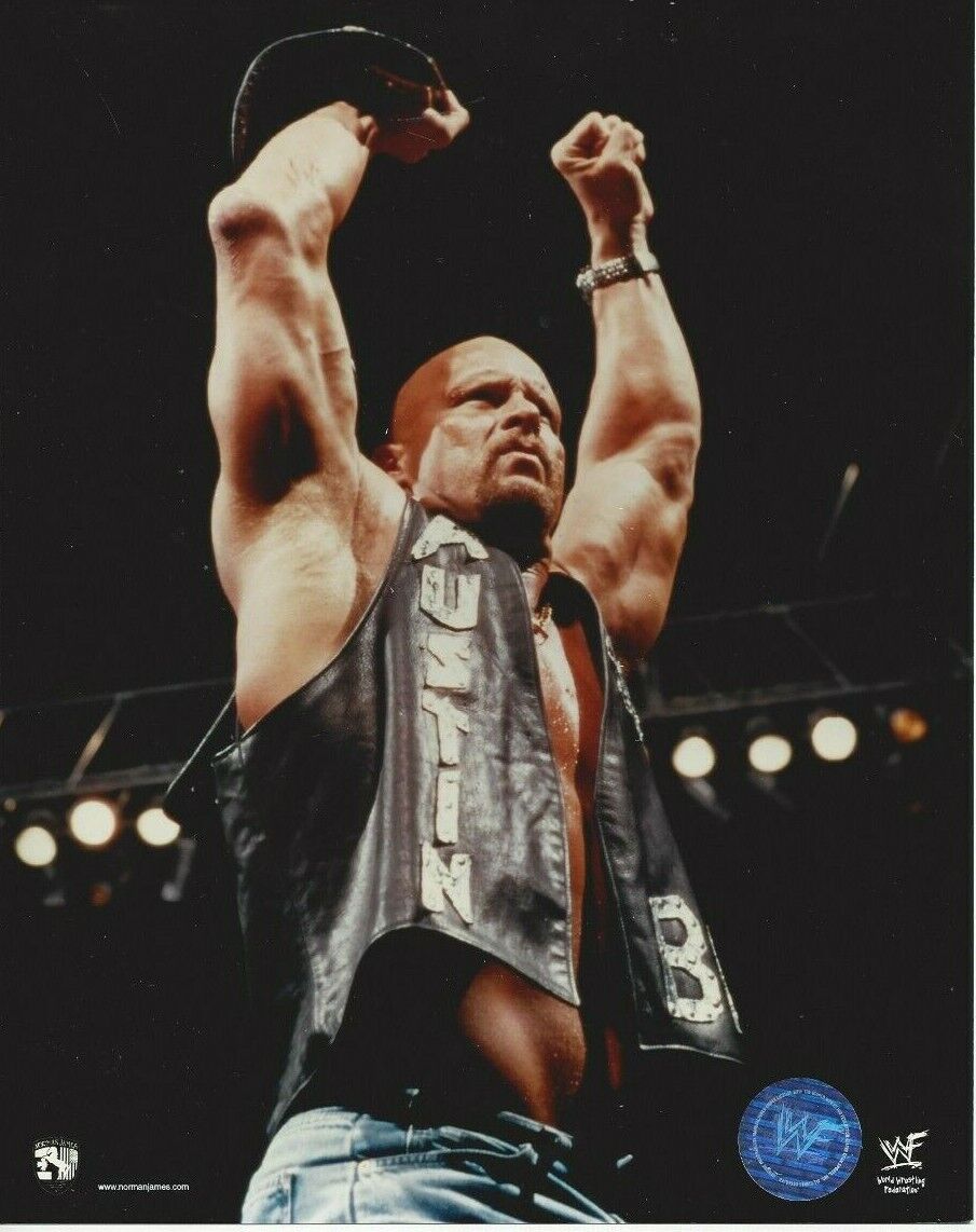 Stone Cold Steve Austin Original Norman James 8x10 WWF WWE Rattlesnake Rare C512