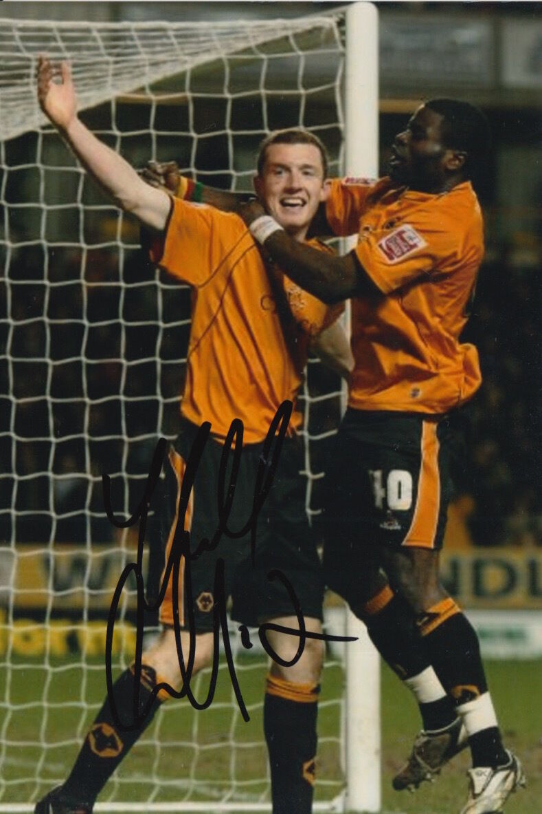 WOLVES HAND SIGNED NEILL COLLINS 6X4 Photo Poster painting 8.