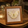 3D DIY Bead Embroidery Butterfly Home Decor Gift Tabletop Display Frame Kit(Include Embroidery Hoop)