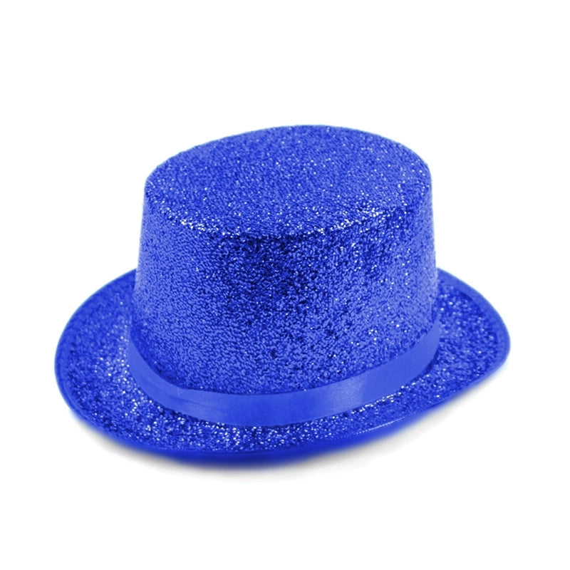 High Hat Retro British Gentleman Jazz Hat Magician Hat Performance Sequin Hat Rain Silk High Barrel Top Hat Non-woven Fabric