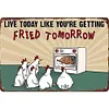 Chicken Warning - Vintage Metal Signs(8*12Inch/12*16Inch) - Chicken