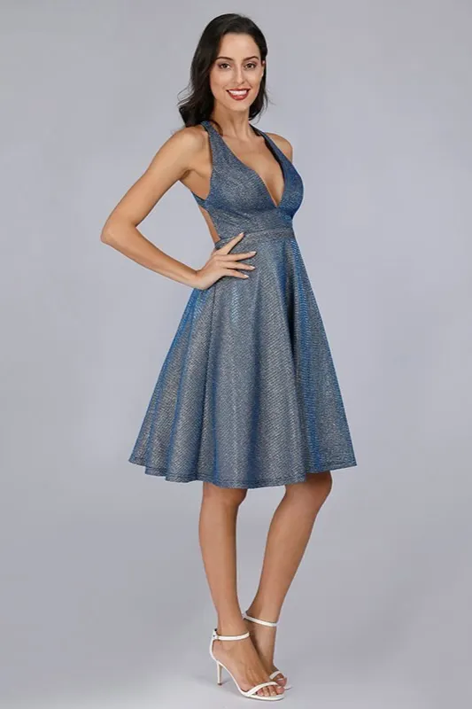 Bellasprom Sequins Short Homecoming Dress On Sale V-Neck Same as Picture-US2 Bellasprom Sequins Short Homecoming Dress On Sale V-Neck Same as Picture-US2