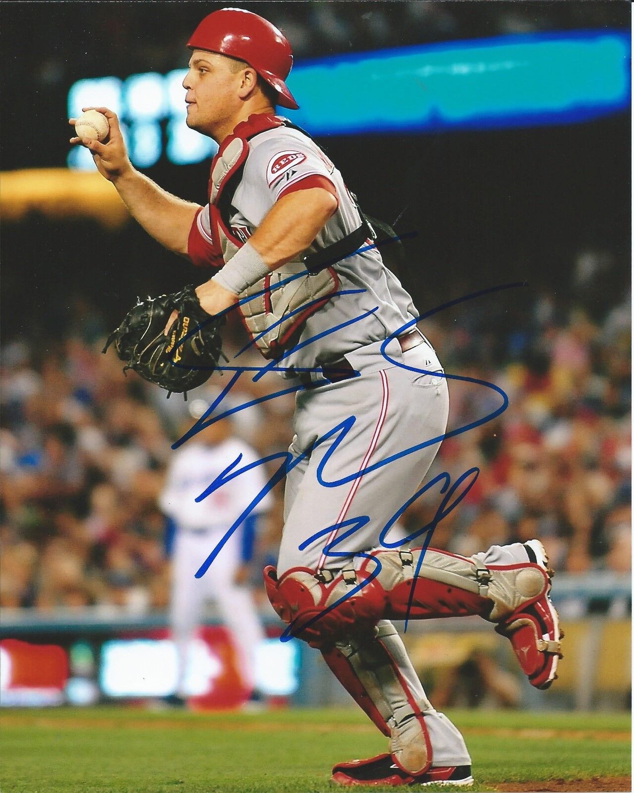 DEVIN MESORACO signed autographed CINCINNATI REDS 8x10 Photo Poster painting 2014 ALL STAR PROOF