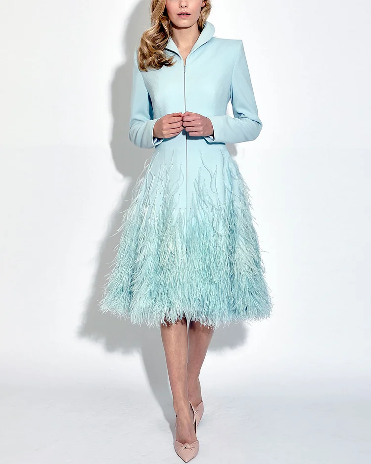 Elegant French embroidered sequin dress