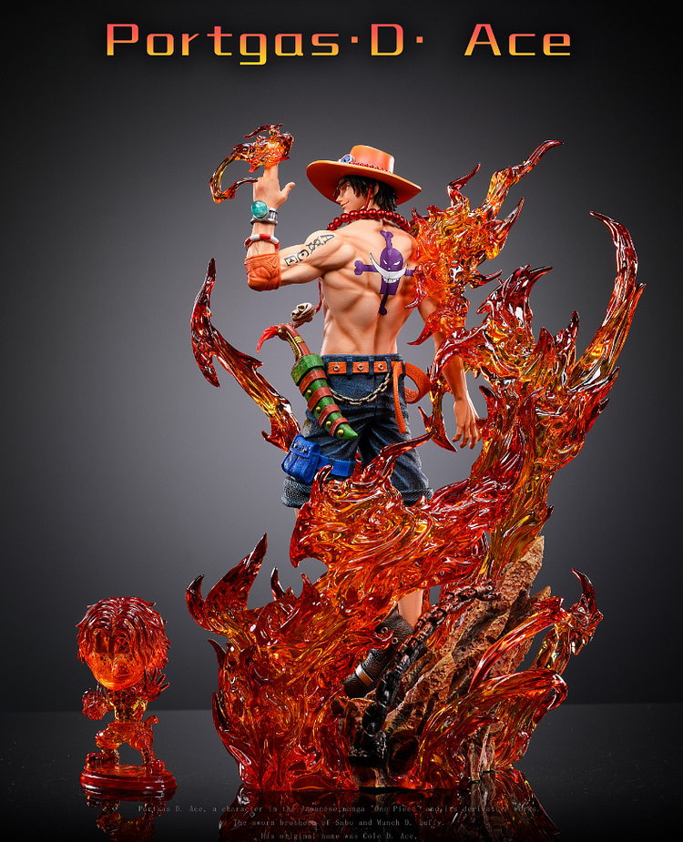 LX Studio - One Piece Looking Back at Portgas D. Ace Statue(GK)-