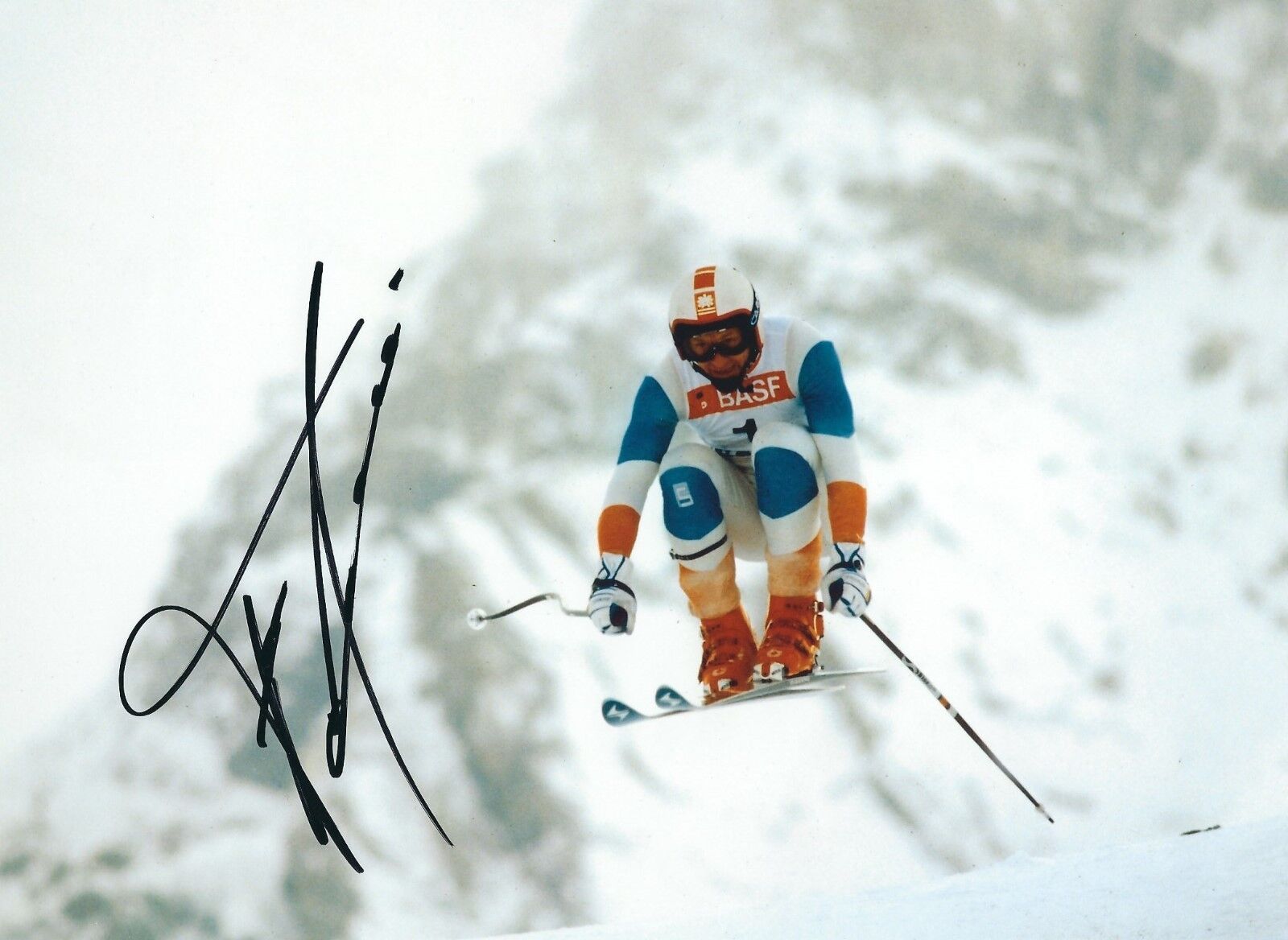 FRANZ KLAMMER SIGNED 8x10 Photo Poster painting - UACC RD - DOWNHILL OLYMPIC GOLD + WORLD CHAMP