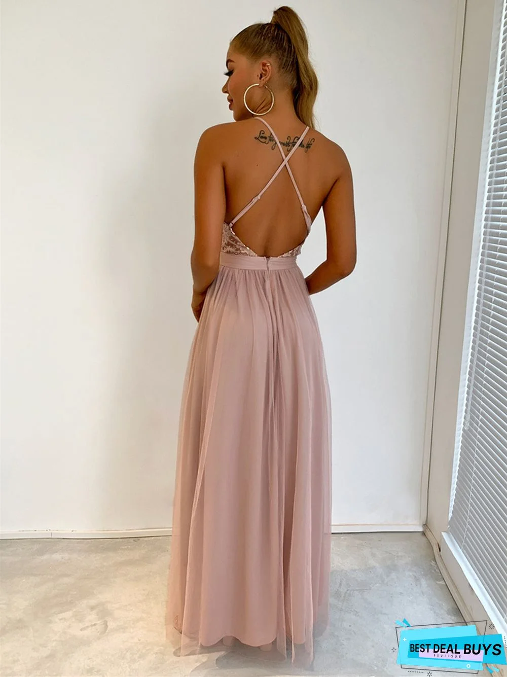 Sexy Suspenders Slits Big Swing Dresses and Dresses