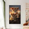 Tiger-11CT Stamped Cross Stitch 40*65cm(Big Size)