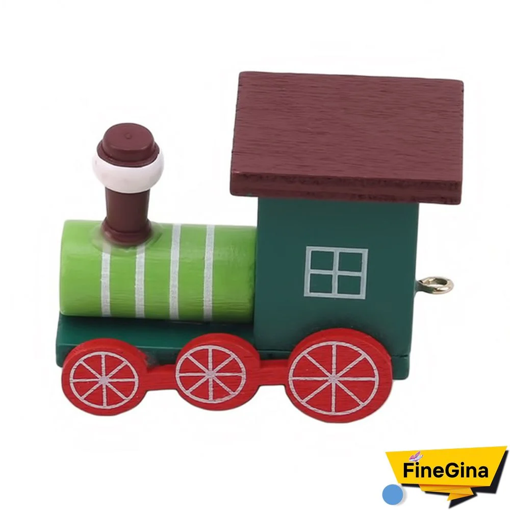 Christmas Decoration Wooden Little Train For Home Decor Christmas Santa Snowman Ornaments New Year Gifts