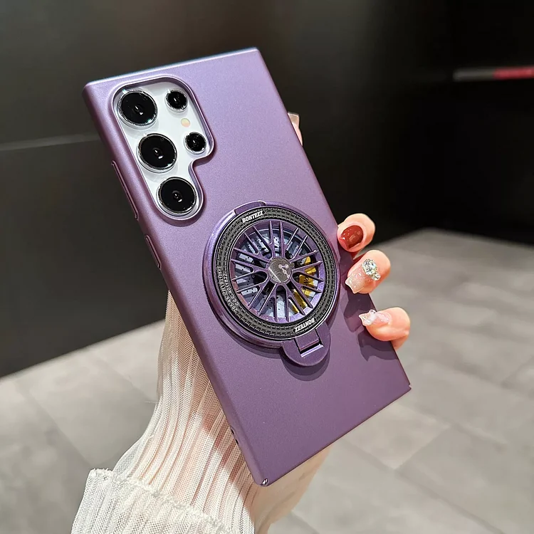 Magnetic Shockproof Rotating Gyroscope Matte Phone Case 