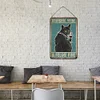 Black Cat Drinking Red Wine - Wooden Signs - 20*30cm