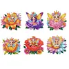 【Clearance Sale】6Pcs Acrylic Flower Elf Diamond Art Refrigerator Magnets Sticker for Beginners