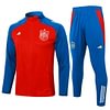 Joyfball 2024/2025 Spain Long Zipped Jacket Red Soccer Jersey 1:1 Thai Quality 