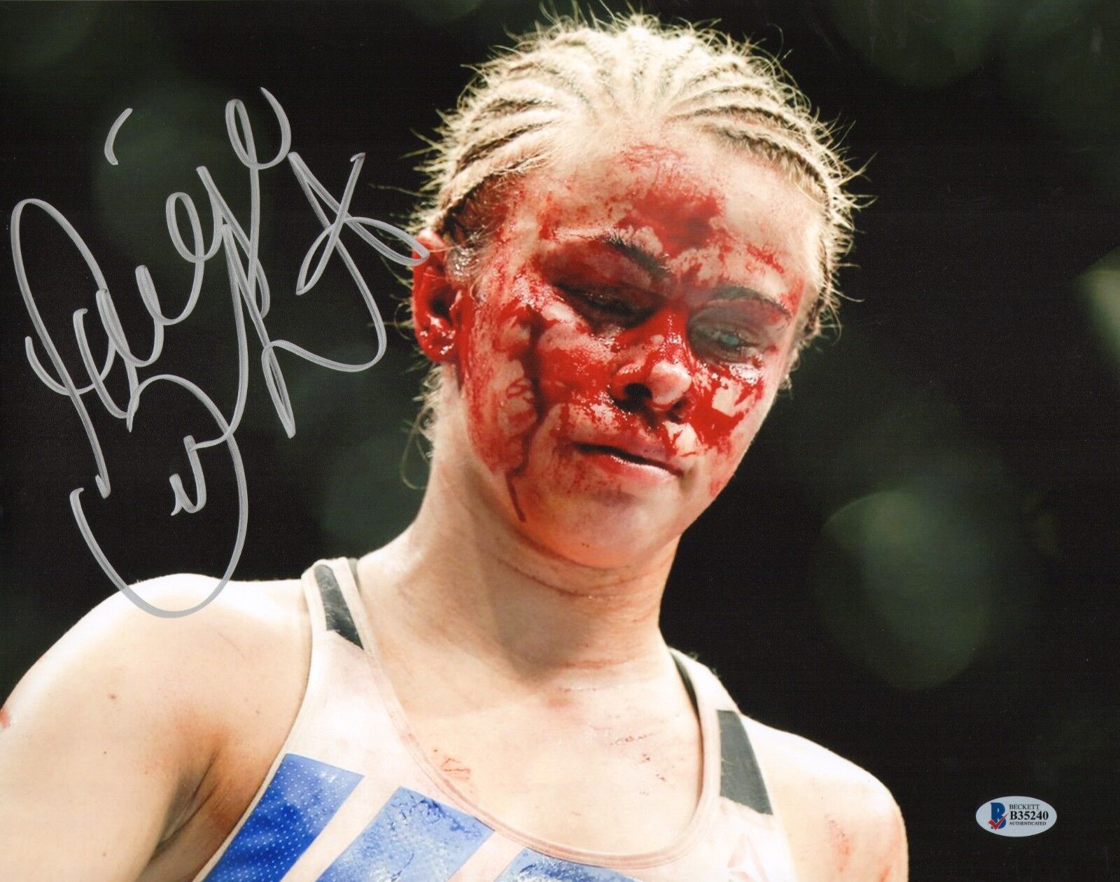 Paige VanZant Signed 11x14 Photo Poster painting BAS Beckett COA UFC Fight Picture Autograph Fox