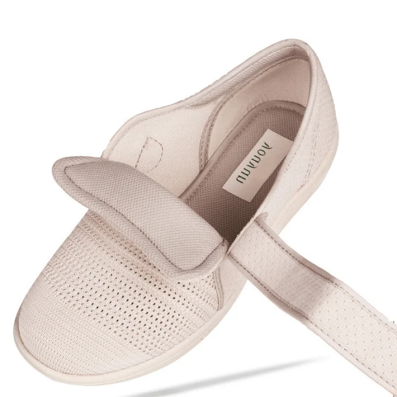 Elder Plus Size Wide Adjustable Diabetic Shoes For Swollen Feet 