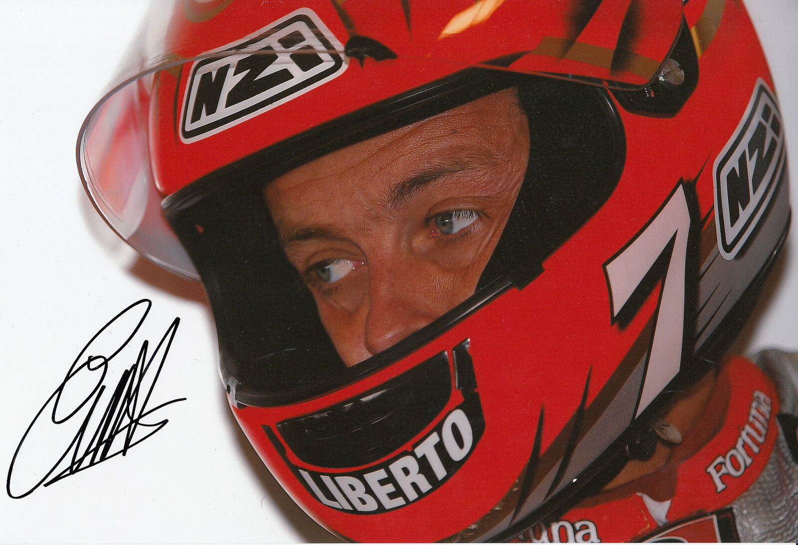 Emilio Alzamora Hand Signed Fortuna Honda 12x8 Photo Poster painting 2002 250cc 4.