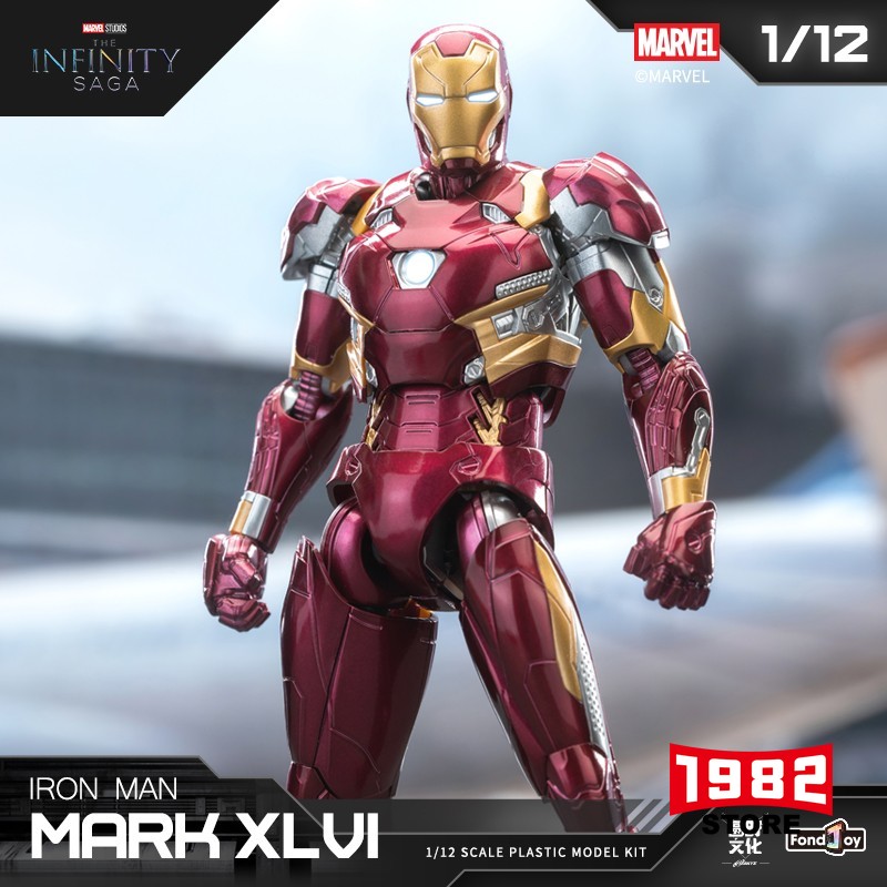 FondJoy For Marvel IRON MAN 1/12 MK46 Assembled Model Toys Action Figure Gift