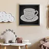 DIY Pearl Painting Cup for Home Wall Decor(25x25cm)