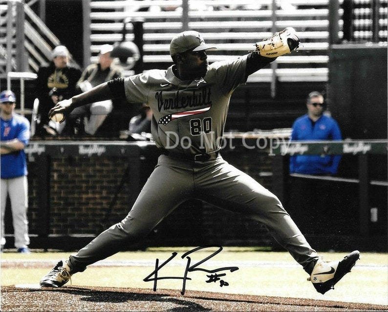 Kumar Rocker Signed Photo Poster painting 8X10 rp Autographed Picture Vanderbilt Commodores New York Mets