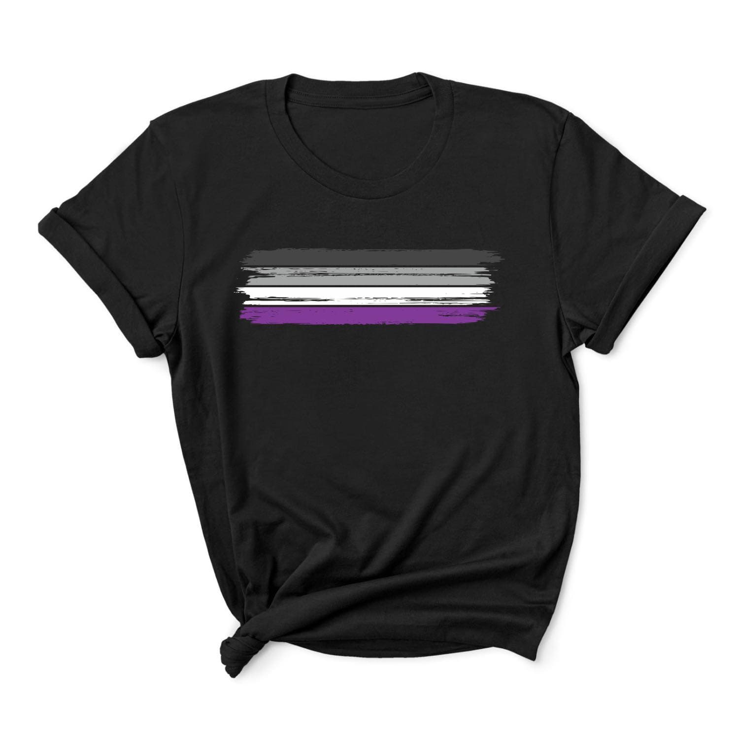 Grunge asexual flag t-shirt
