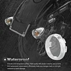 NTHREEAUTO 2 Inch Clear Bullet Turn Signal Lens Cover Compatible with Harley Sportster, Dyna, Road King, Street Glide, Softail