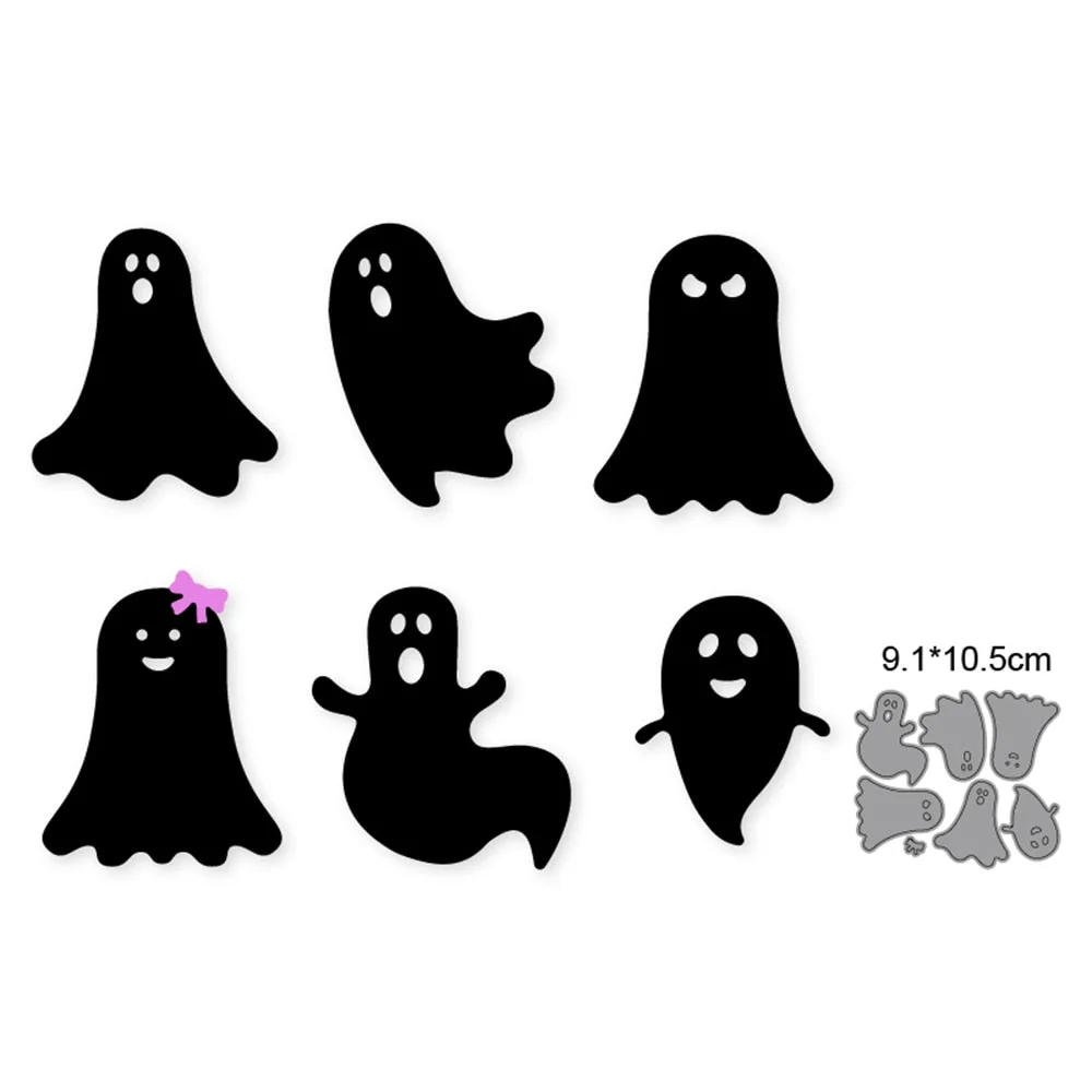 Customized Dies Halloween Bat Pumpkin Ghost Metal Cutting Dies Scrapbooking Dies For DIY Craft Paper Card Making Stencils Dies