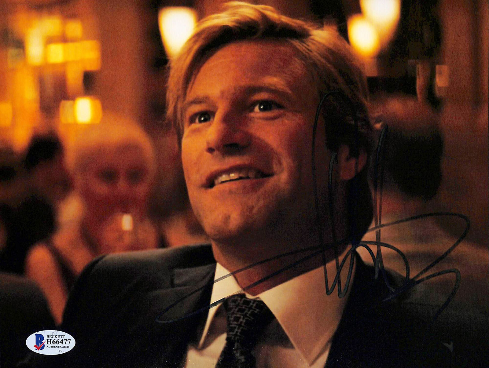 Aaron Eckhart Batman The Dark Knight Authentic Signed 8x10 Photo Poster painting BAS #H66477