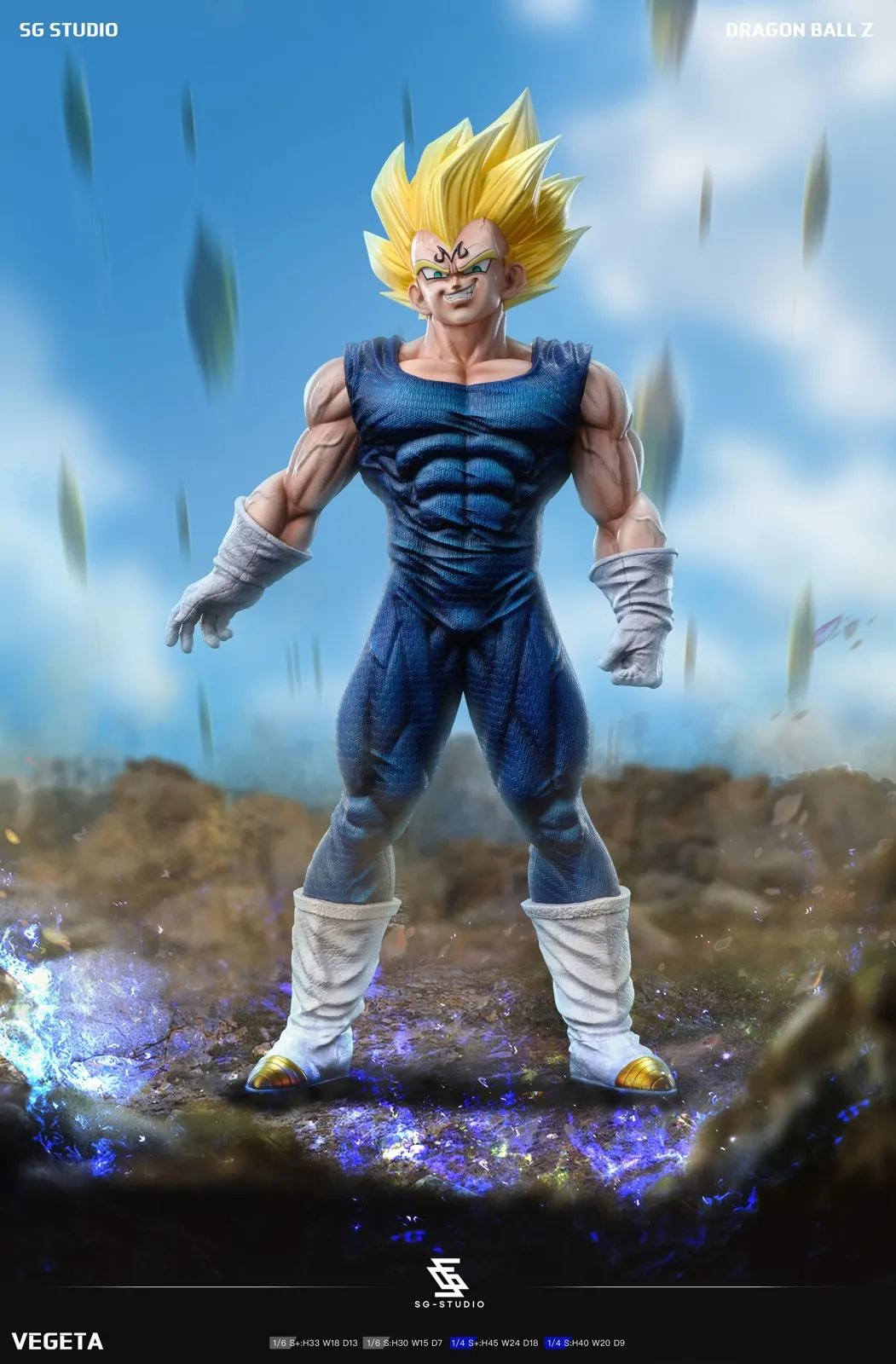 Tsume Sublime Majin Vegeta De Dragon Ball Z Avec Une Figurine HQS Power Level Max 40239