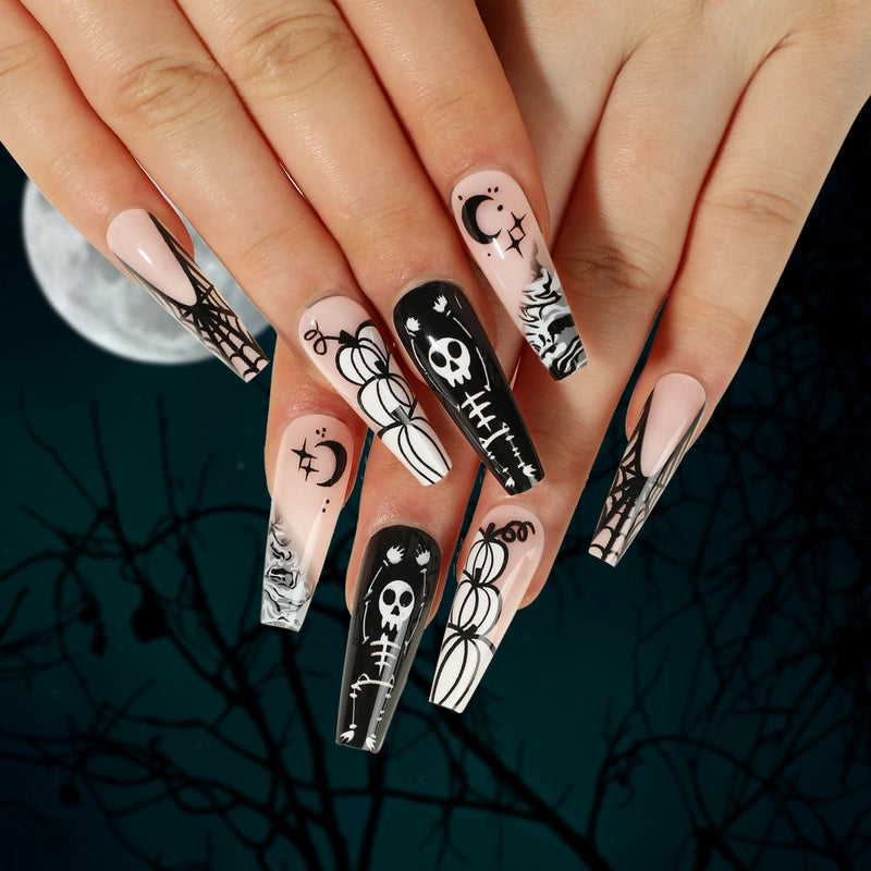 Halloween Cool Style Blood Stains Press-on Nails 1 Set
