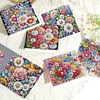 6Pcs fleurs (avec enveloppe)-carte de voeux bricolage