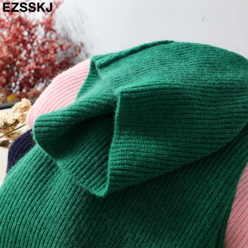 Autumn Winter oversize thick Sweater pullovers Women 2021 loose cashmere turtleneck big size Sweater Pullover for women female