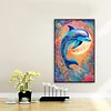 (40*60cm)Dolphin - Full Round Drill Diamond Painting