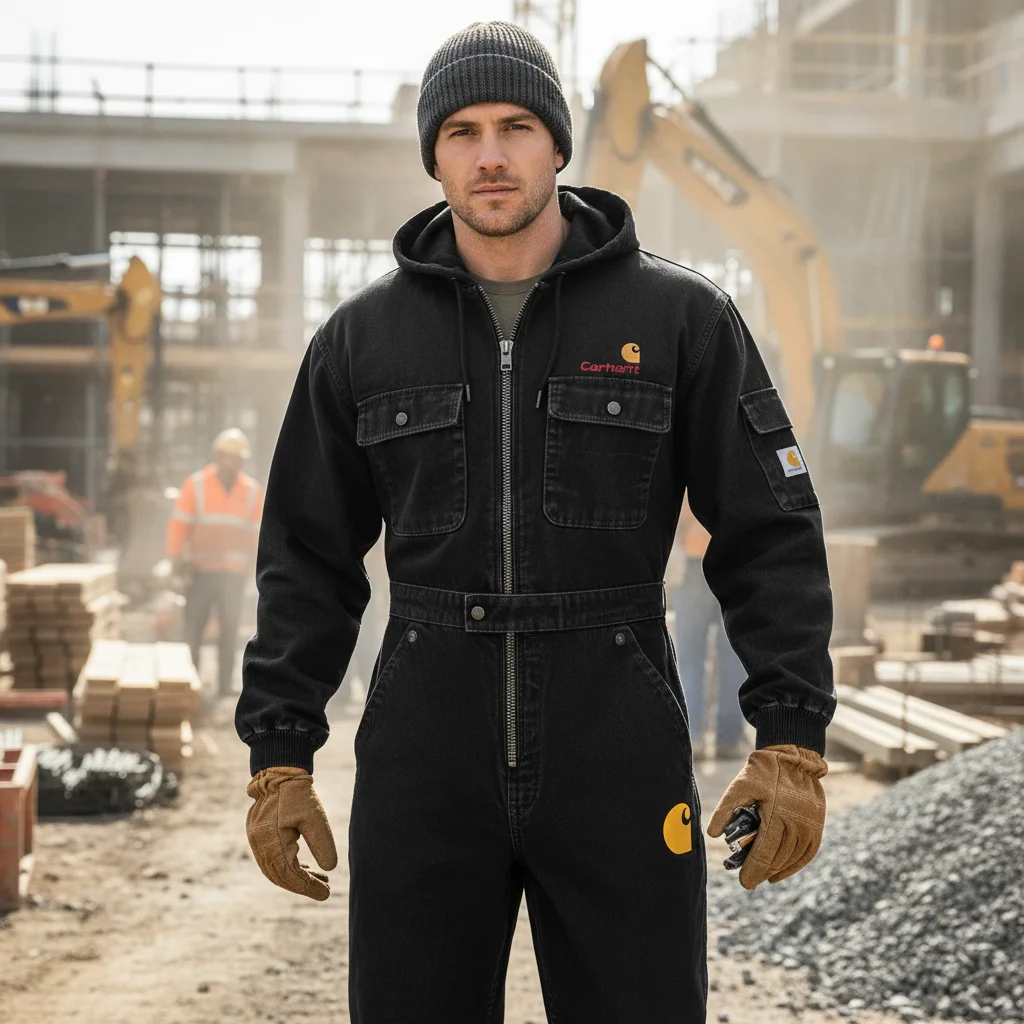 Men's Multi-functional Hooded Jumpsuit Outdoor Workwear