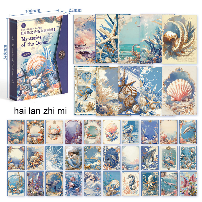 Material Paper - Poems of All Things Series Vintage Character Flower Landscaping 