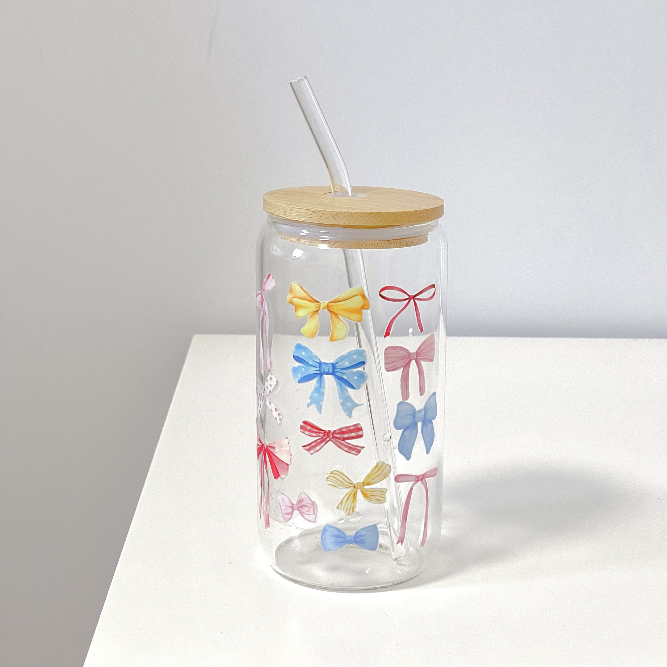 Maneifurui™   Dainty Bows   Glass Can