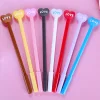 20PCS Love Heart Shaped PVC 0.5mm Gel Pen School Opens Season Student Office Cute Stationery
