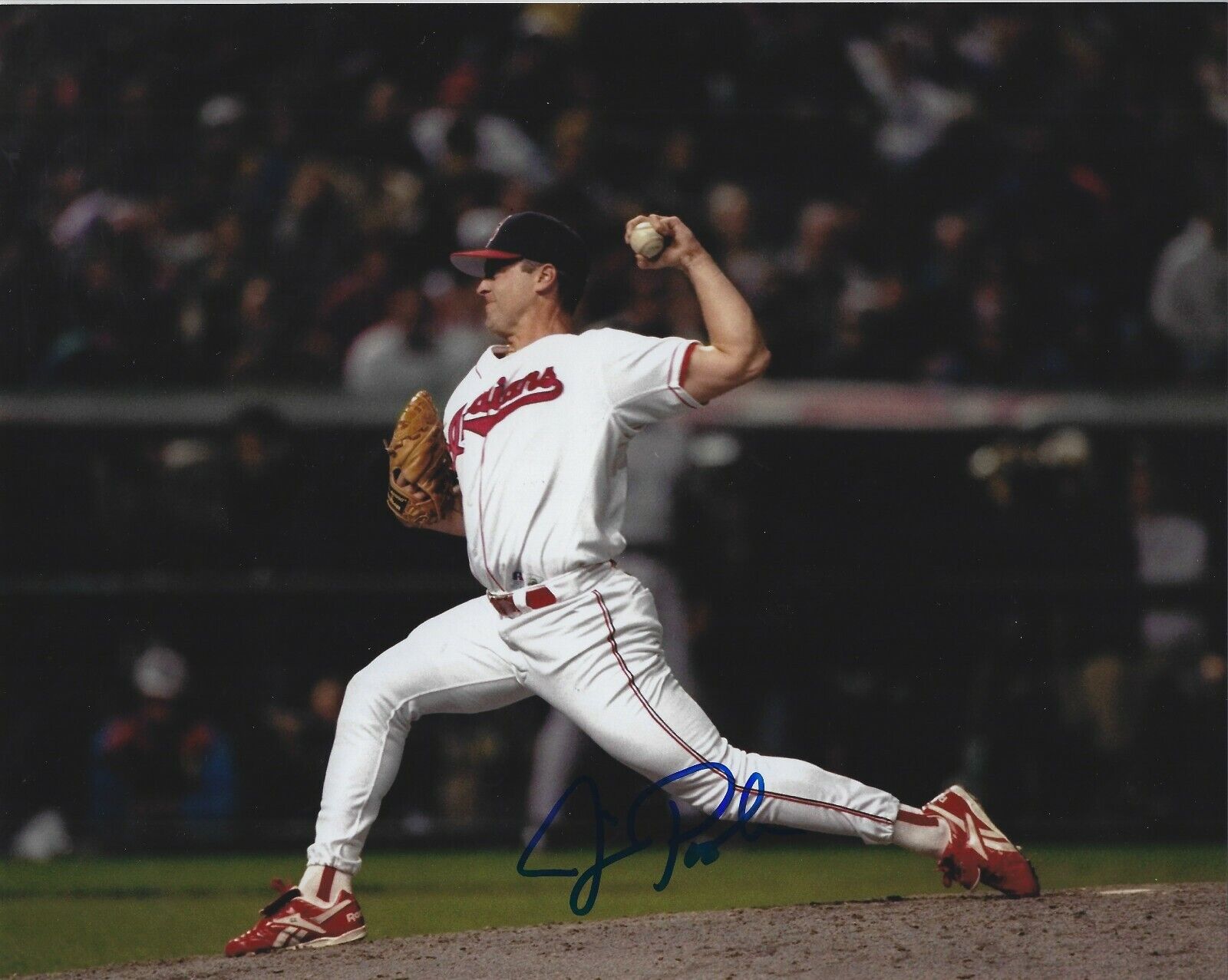 Autographed 8x10 JIM POOLE Cleveland Indians Photo Poster painting - COA