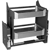 [US Local Warehouse] 2 Tier Pull Down Shelf Heavy Duty Cabinet Organizer for Kitchen Pots Pans
