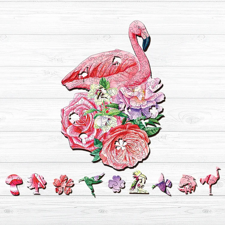 Ericpuzzle™ Ericpuzzle™Rosy Flamingo Wooden Puzzle