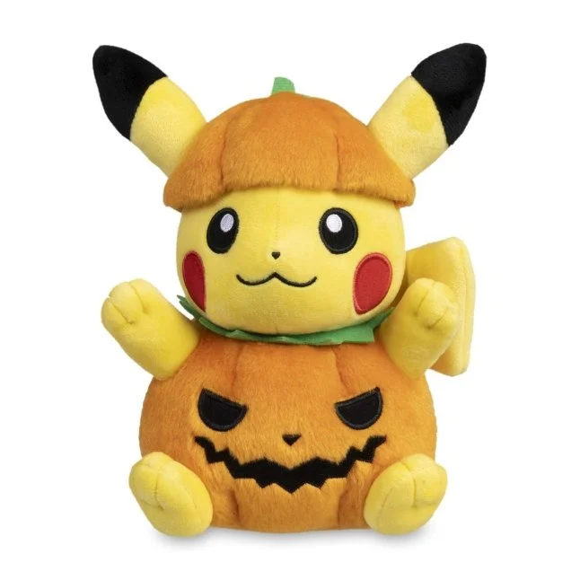 Pokémon Halloween 2023: Pikachu Pumpkin Costume Plush - 8 ¼ in.