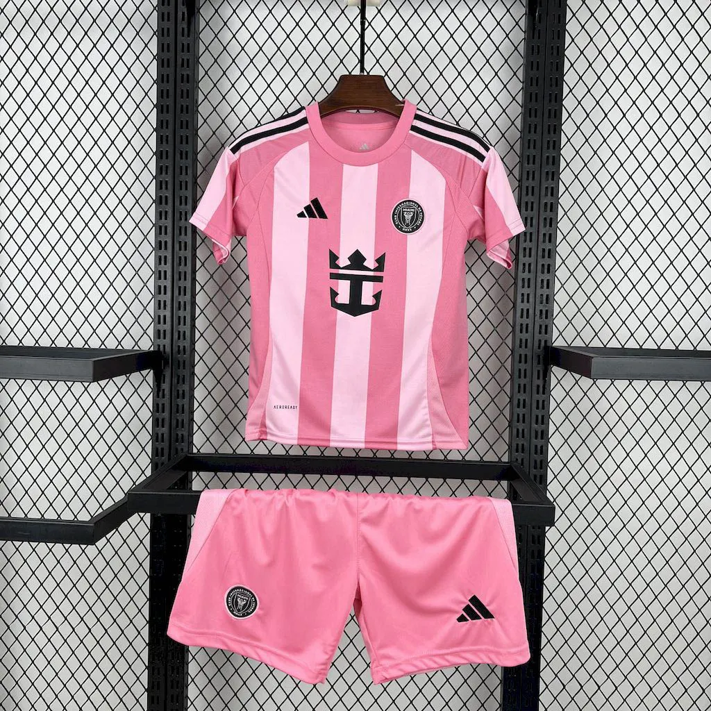 2025-2026 KIDS Inter Miami Home Football Shirt 1:1 Thai Quality- Maxi Kit