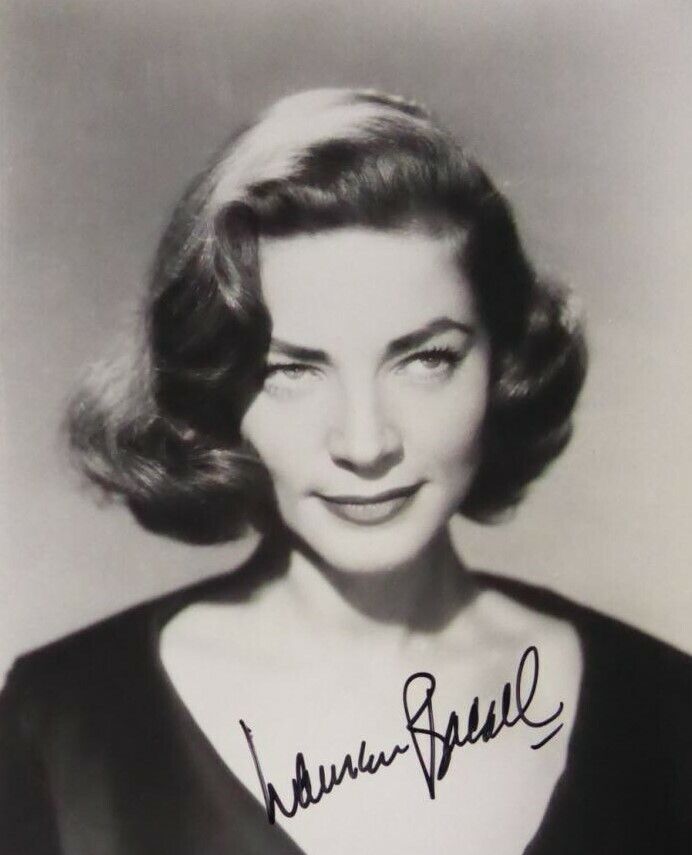 LAUREN BACALL Signed Photo Poster paintinggraph - Film Star Actress & Sex Symbol preprint