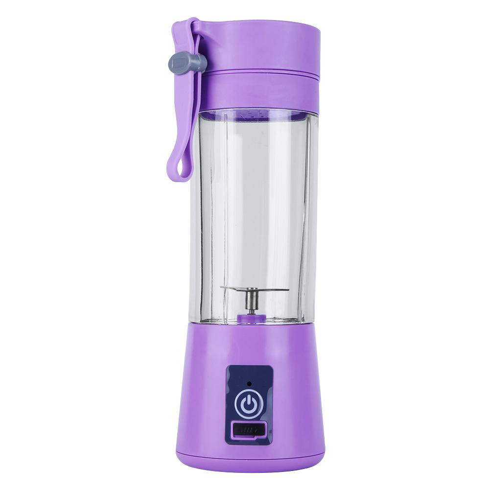 

380ml 2 Blades USB Rechargeable Juice Machine Blender Mixer Portable Juicer, Pink, 501 Original