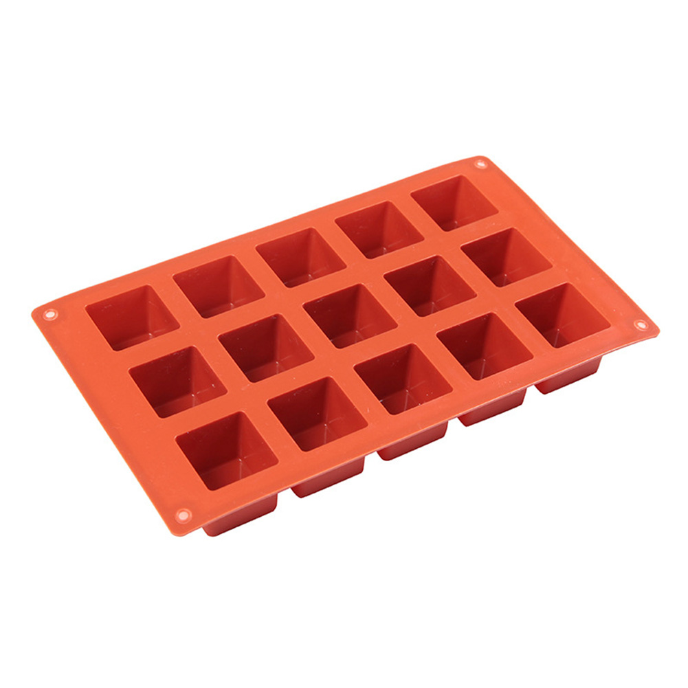 

Silicone Square Baking Mold 15 Cavity DIY Chocolate Cake 3D Bakeware Mould, 501 Original